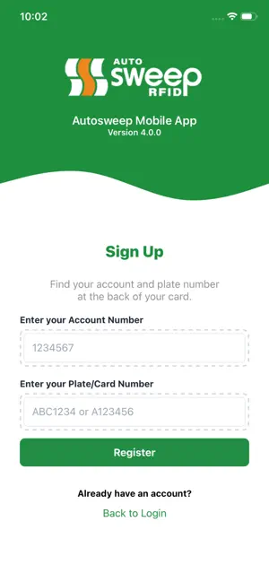 Autosweep Mobile App iPhone screenshot 2