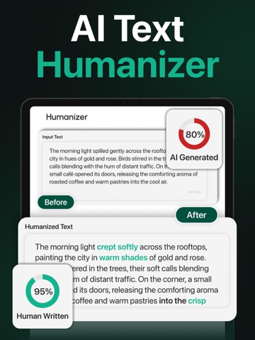 AI Detector : Text Humanizer iPad screenshot