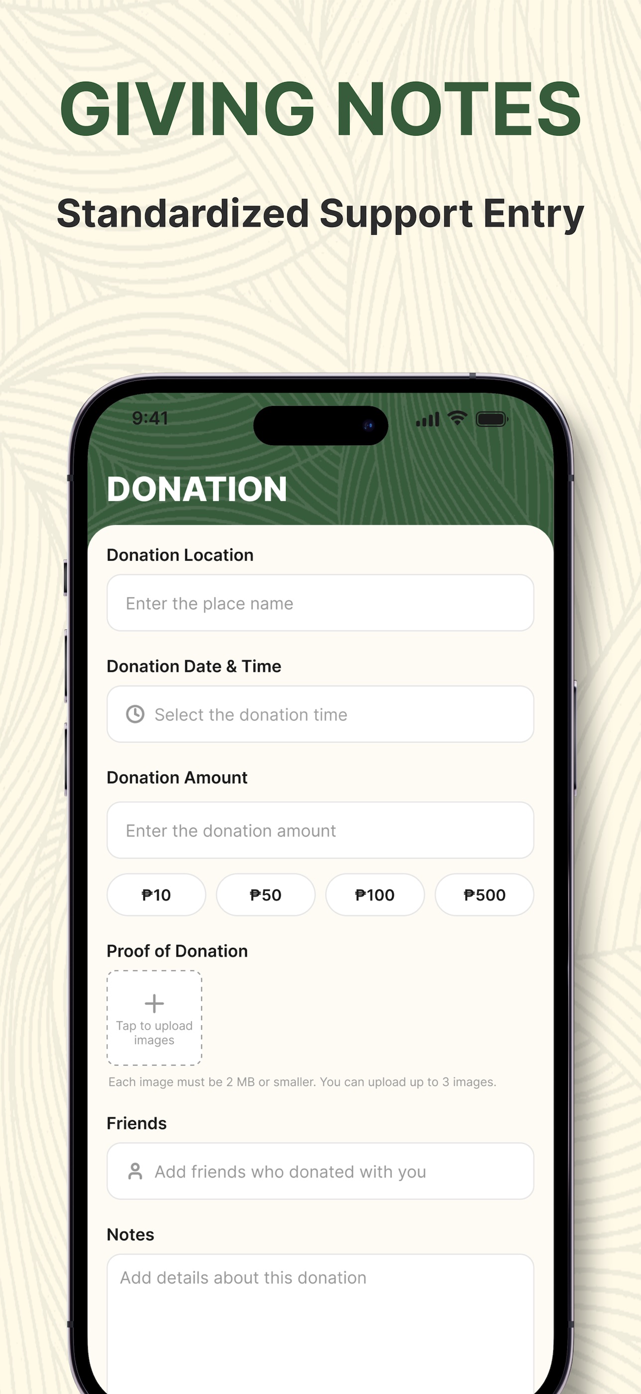 Screenshot 4 of Giving Notes-Donation Log
