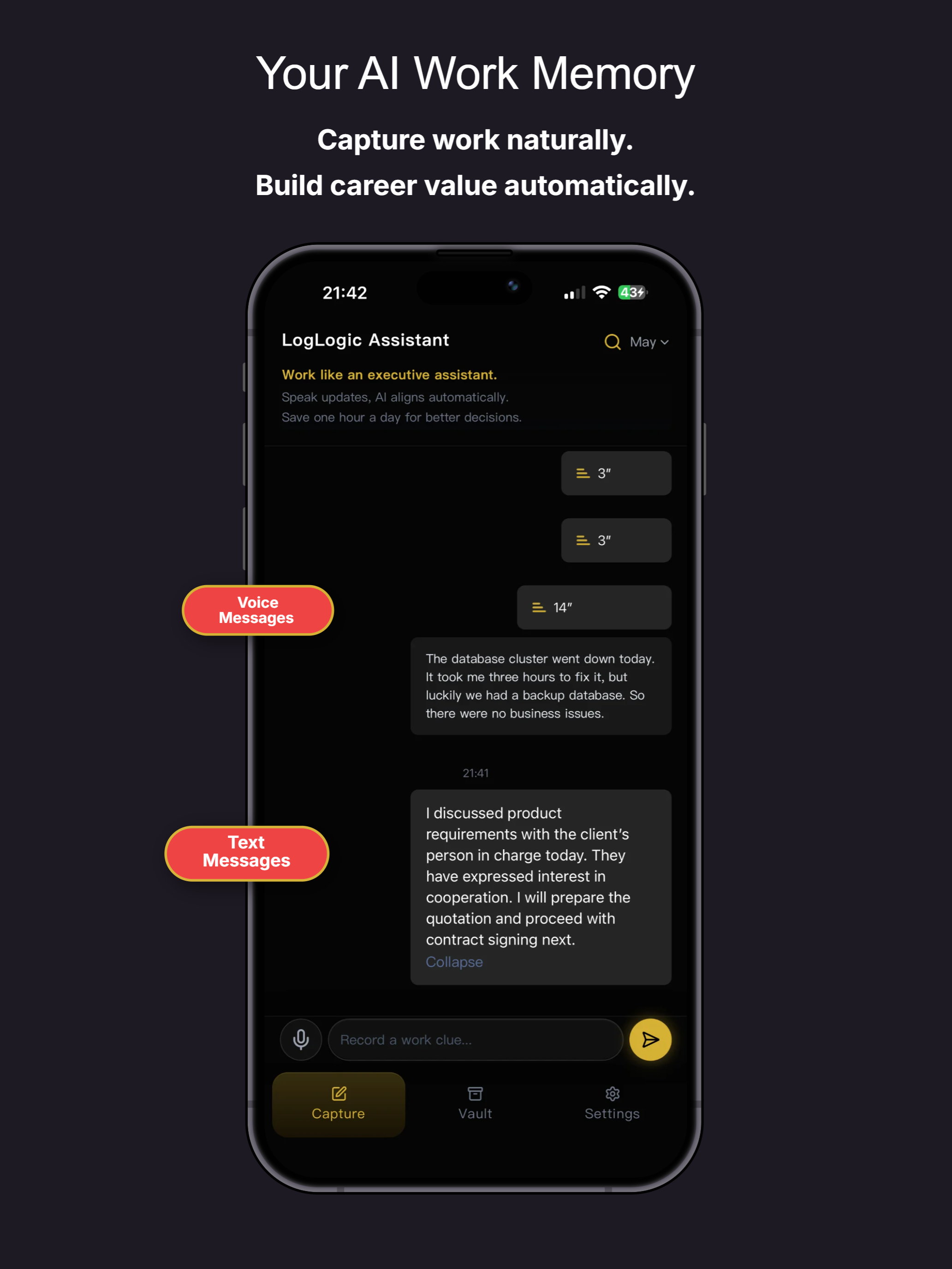 LogLogic: AI Work Reports