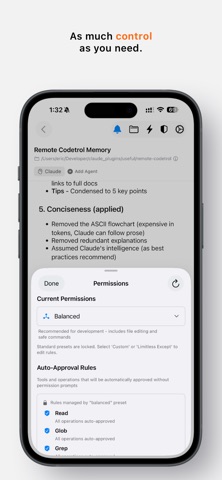 Remote Codetrol iPhone screenshot