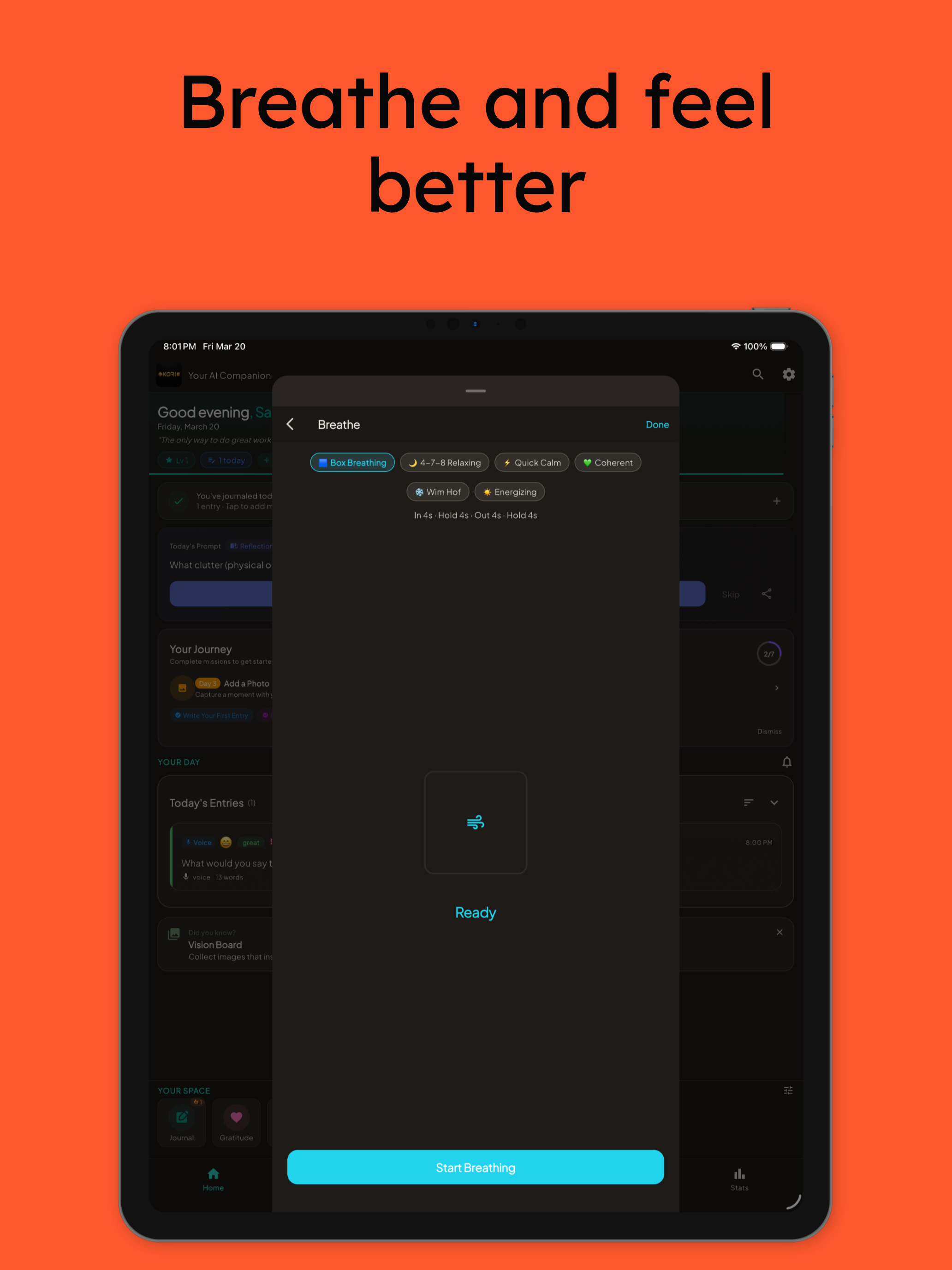 Kori - AI Wellness Journal