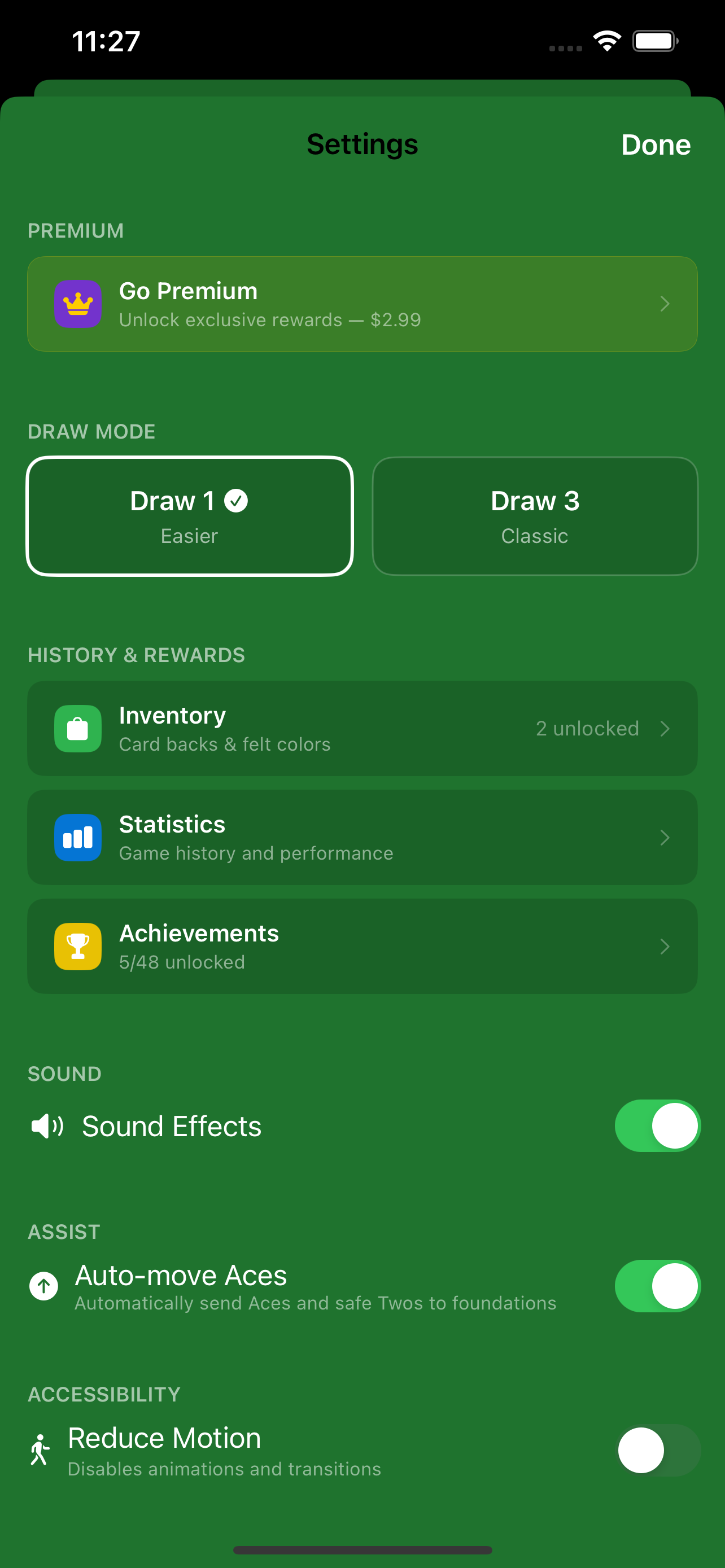 Zero Solitaire screenshot 9
