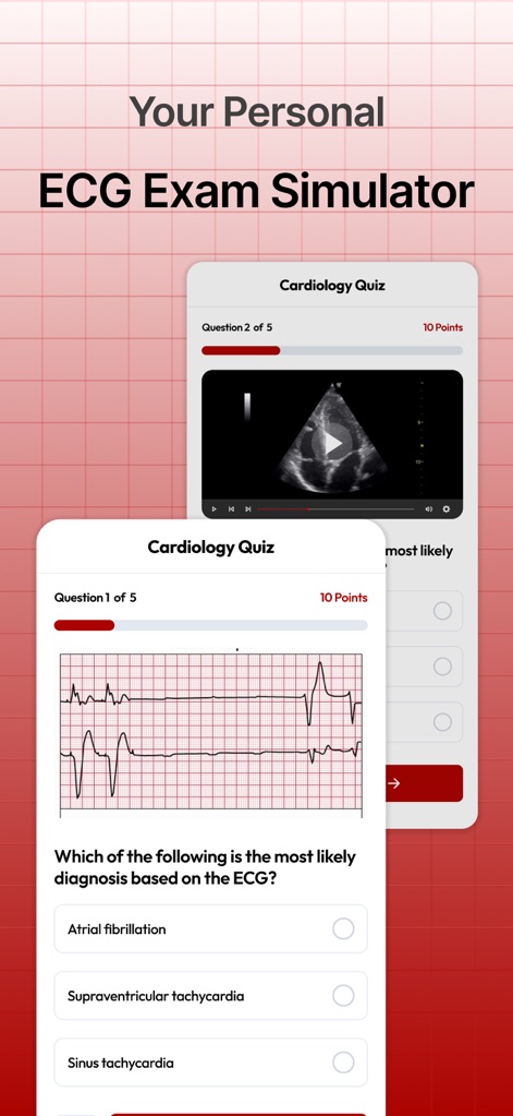 Cardiology Cases: EKG Practice - Education App | MWM