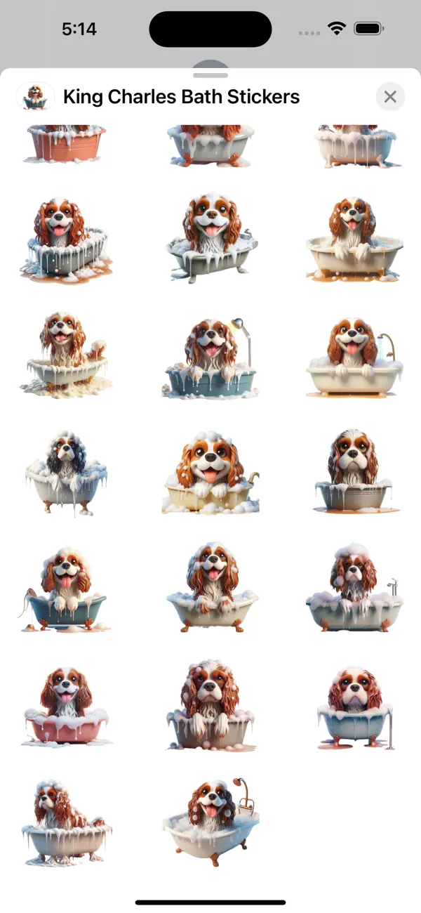 Screenshot #3 pour King Charles Bath Stickers