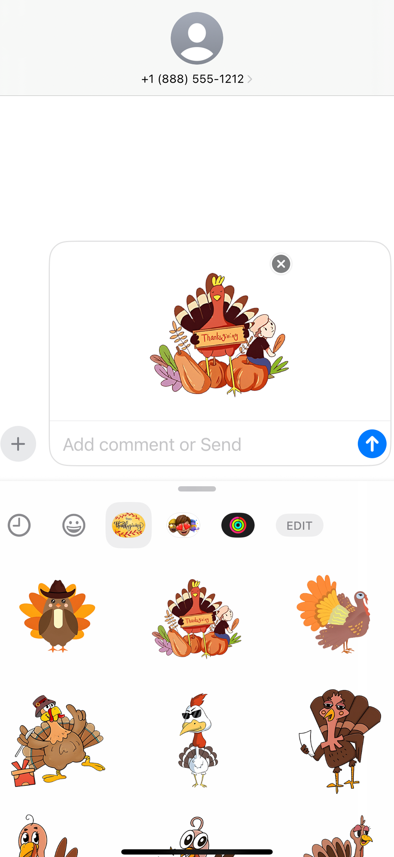 Happy ThanksGiving HD Stickers screenshot 4