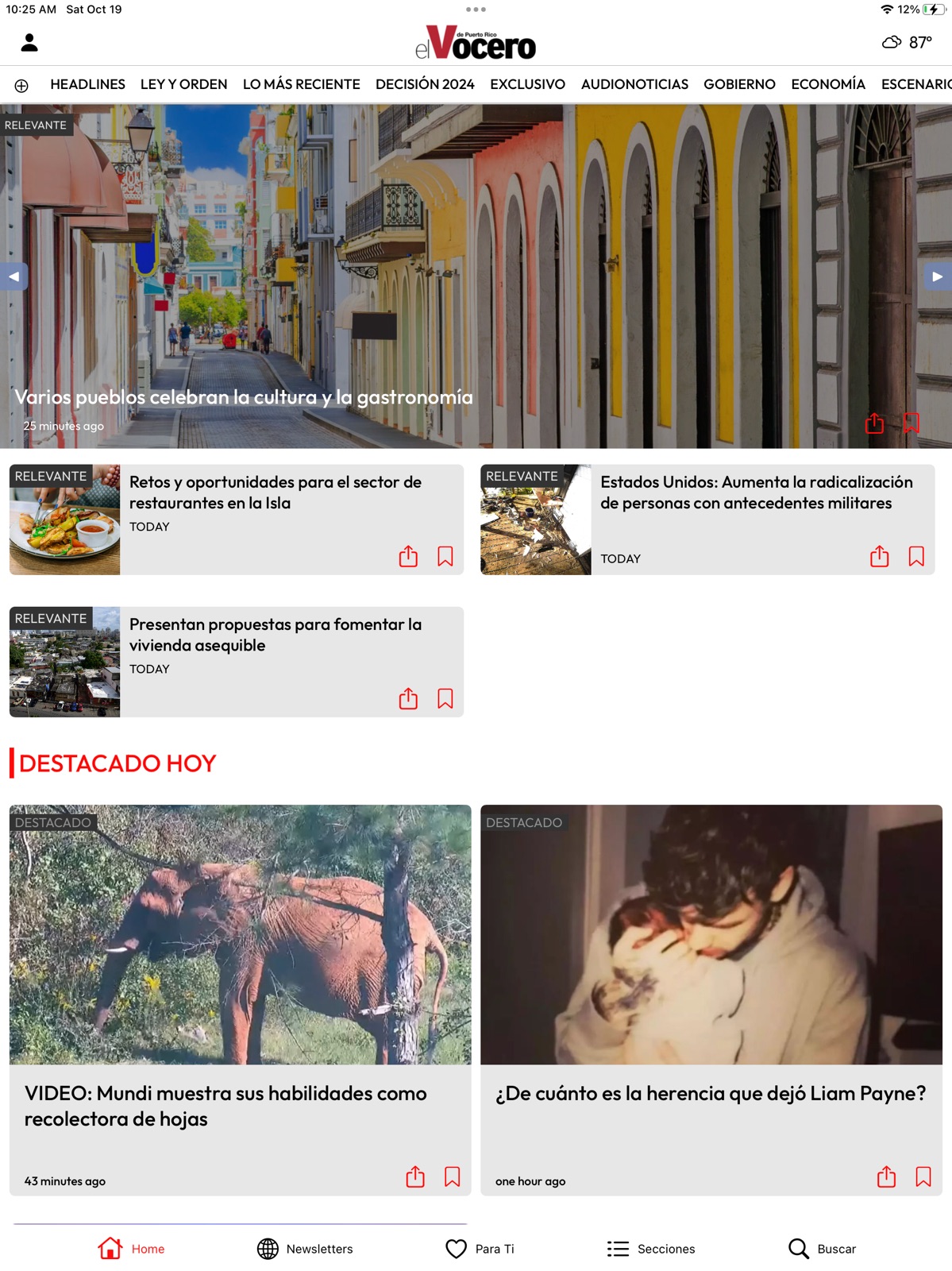 El Vocero de Puerto Rico ipad screenshot 2