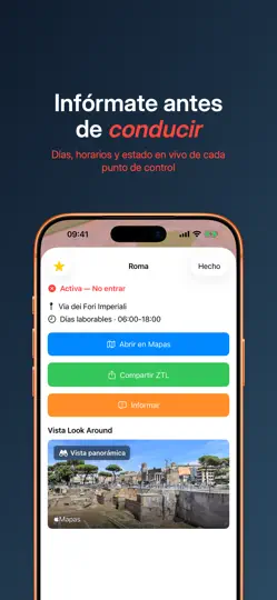 Captura de pantalla de ZTL en iPhone 4