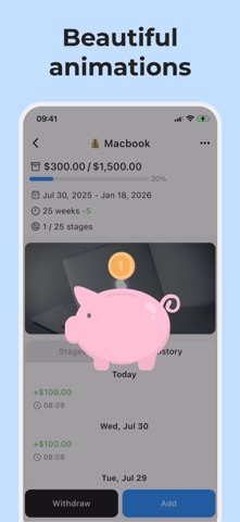 Savings Tracker: My Piggy Bank screenshot