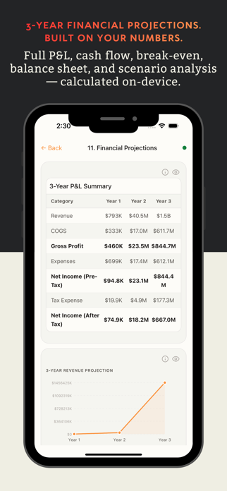 Talonoid — Business Plan Maker Screenshot 5 of 10