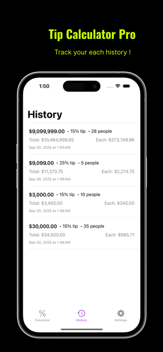Tip Calculator – Split Bill Screenshot 3 of 8
