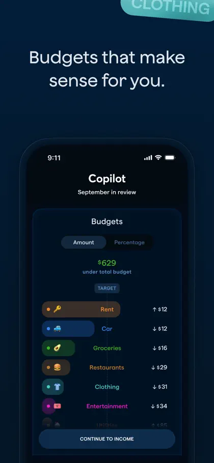 Copilot: Track & Budget Money screenshot 4 of 6