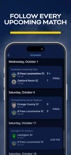El Paso Locomotive FC screenshot 4