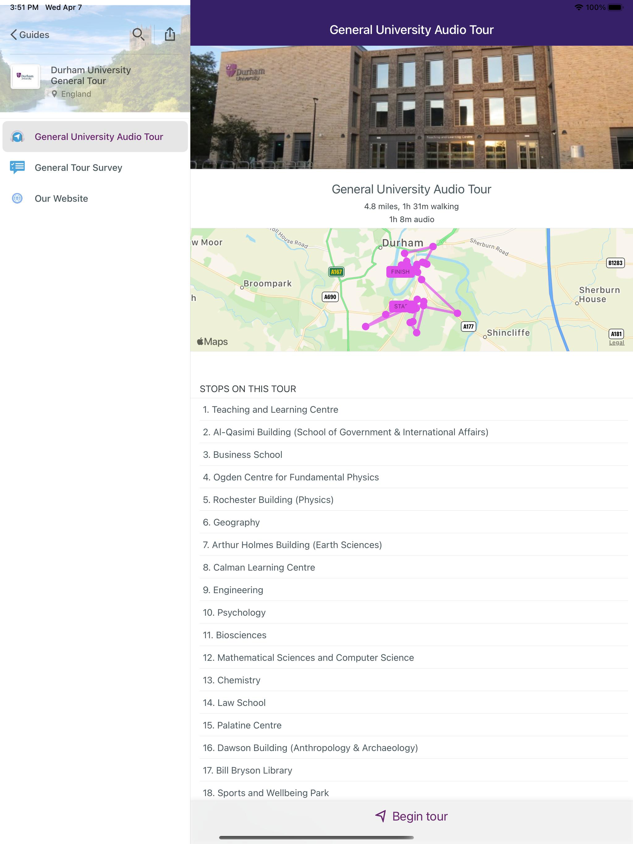 Durham University Tours