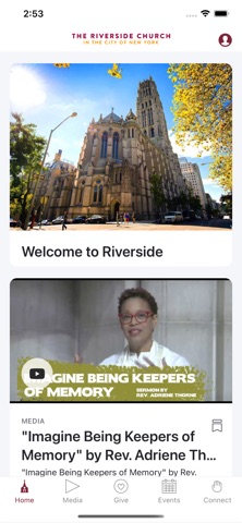 The Riverside Church app screenshot