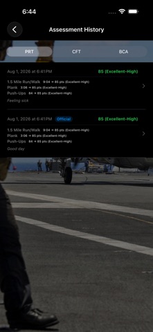 Navy PFA Calc Screenshot 9 of 10
