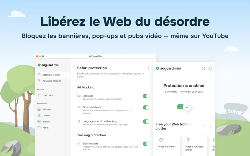 Capture d'écran de AdGuard: Ad Blocker For Safari sur iPhone 2