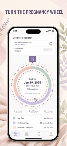 Gestational Wheel: EDD & GA Screenshot 3 of 10