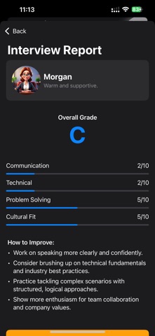 Interview Coach: AI Practice iPhone screenshot