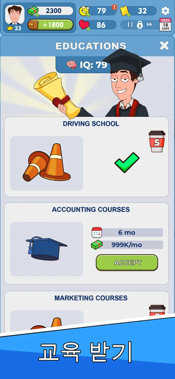 Idle Guy: Life Simulator Games iOS Mod IPA screenshot 5 - iOS game interface