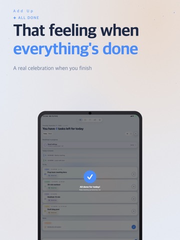 Add Up: To-Do List & Planner iPad screenshot