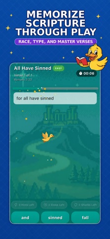Scripture Duck: Bible Game iPhone screenshot