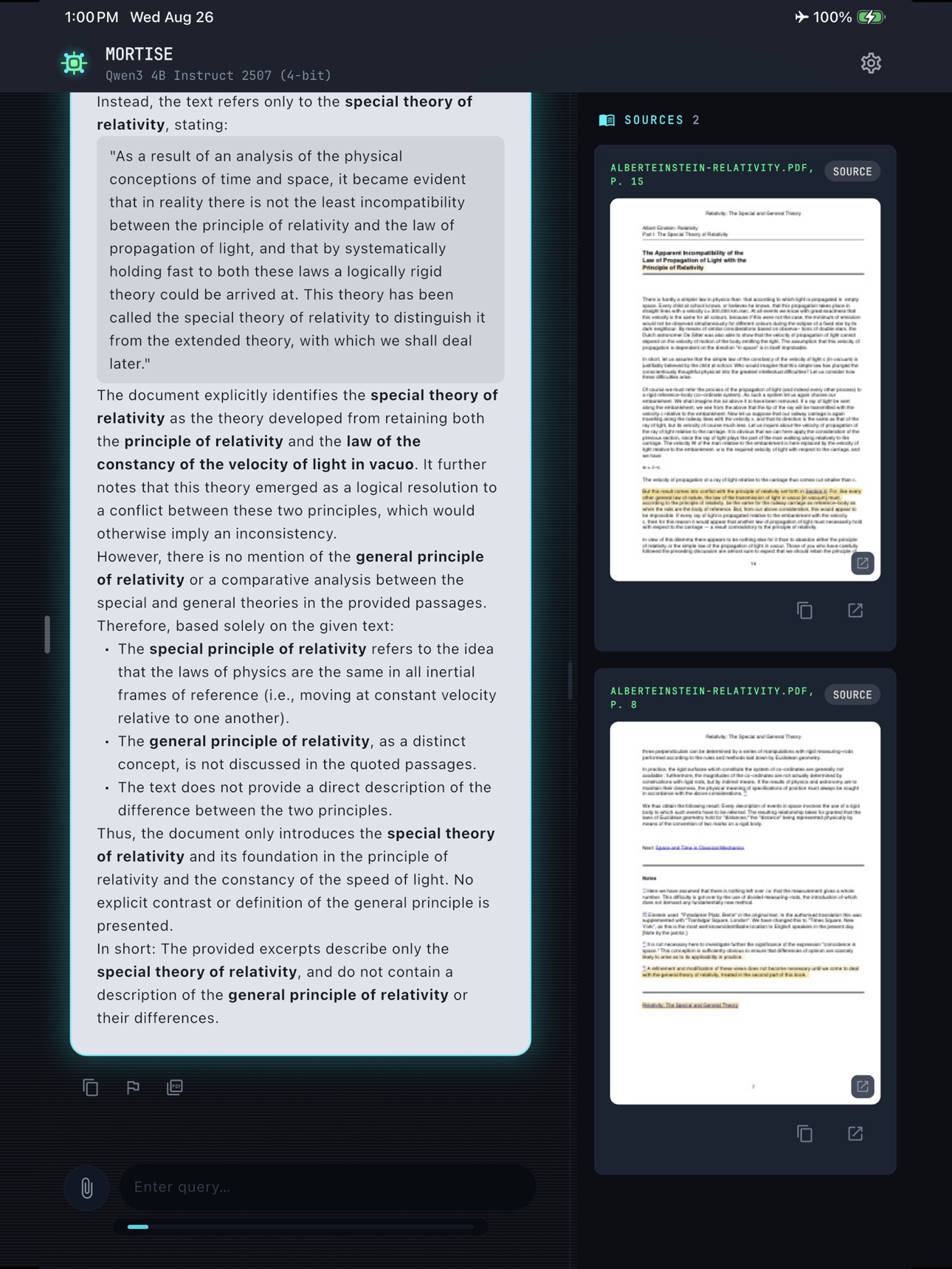 Screenshot 6 of Mortise: Private On-Device AI