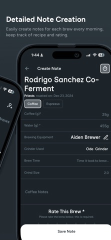 Optimal Coffee Notes Screenshot 2 of 8
