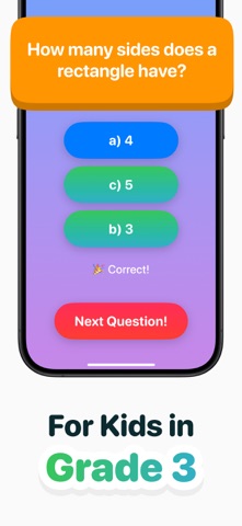 3rd Grade Math Games iPhone screenshot