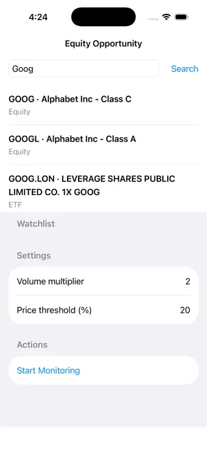 Equity Opportunity screenshot 2