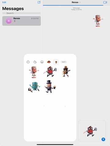 Prancing Wallet Stickers iPad screenshot