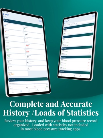 PrivacyBP Blood Pressure Log iPad screenshot