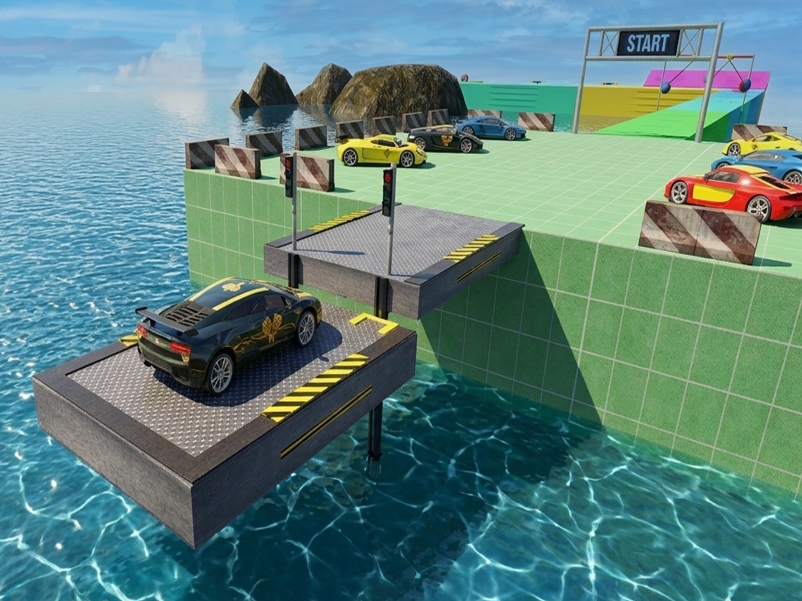Mega Ram Stunt: Car Jump