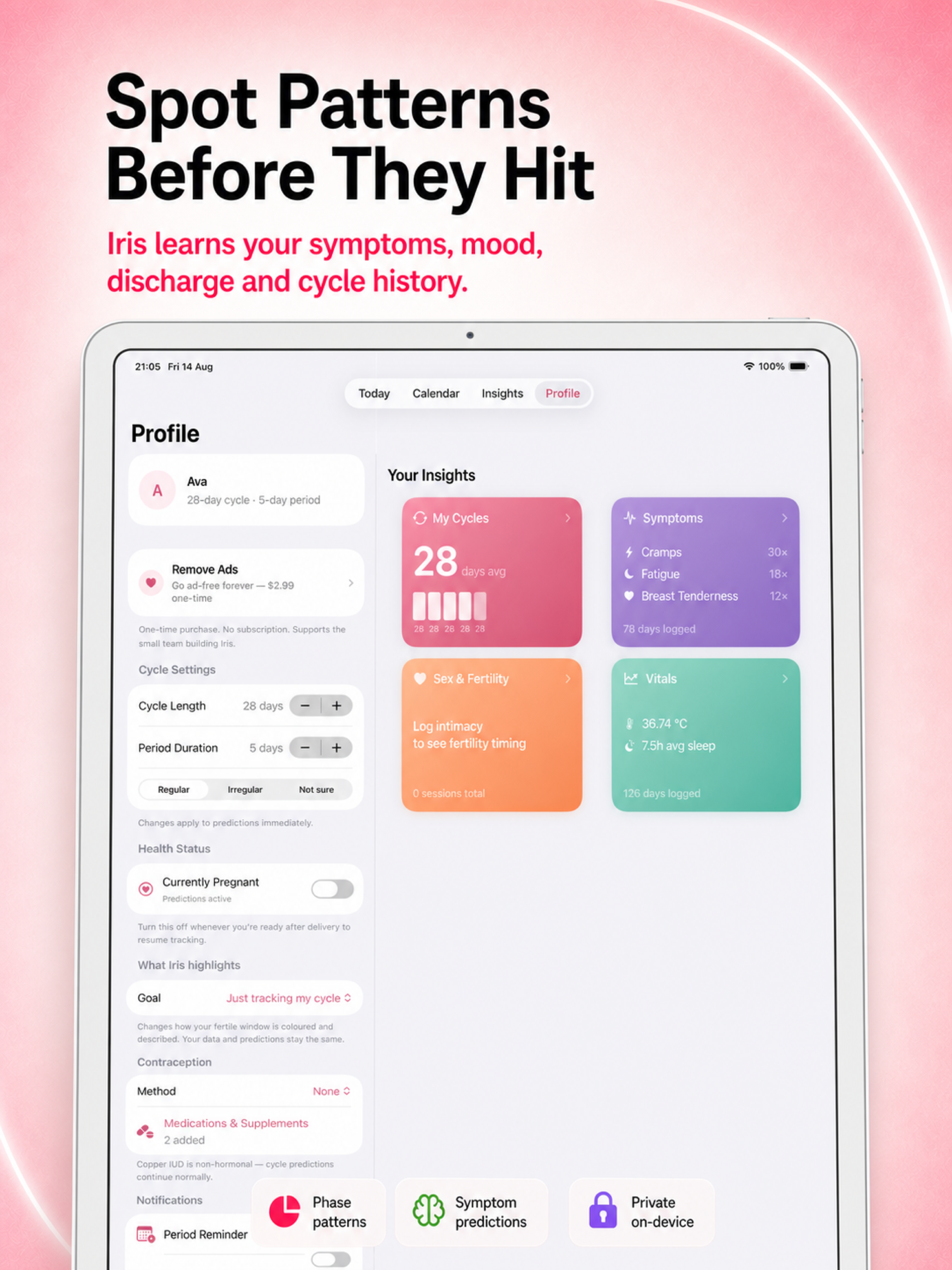 Iris: Period & Cycle Tracker screenshot 19