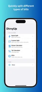 DivvyUp - Bill Splitting screenshot #1 for iPhone