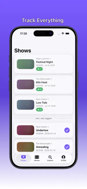 VIDI: TV, Movie, Game Tracker screenshot 2