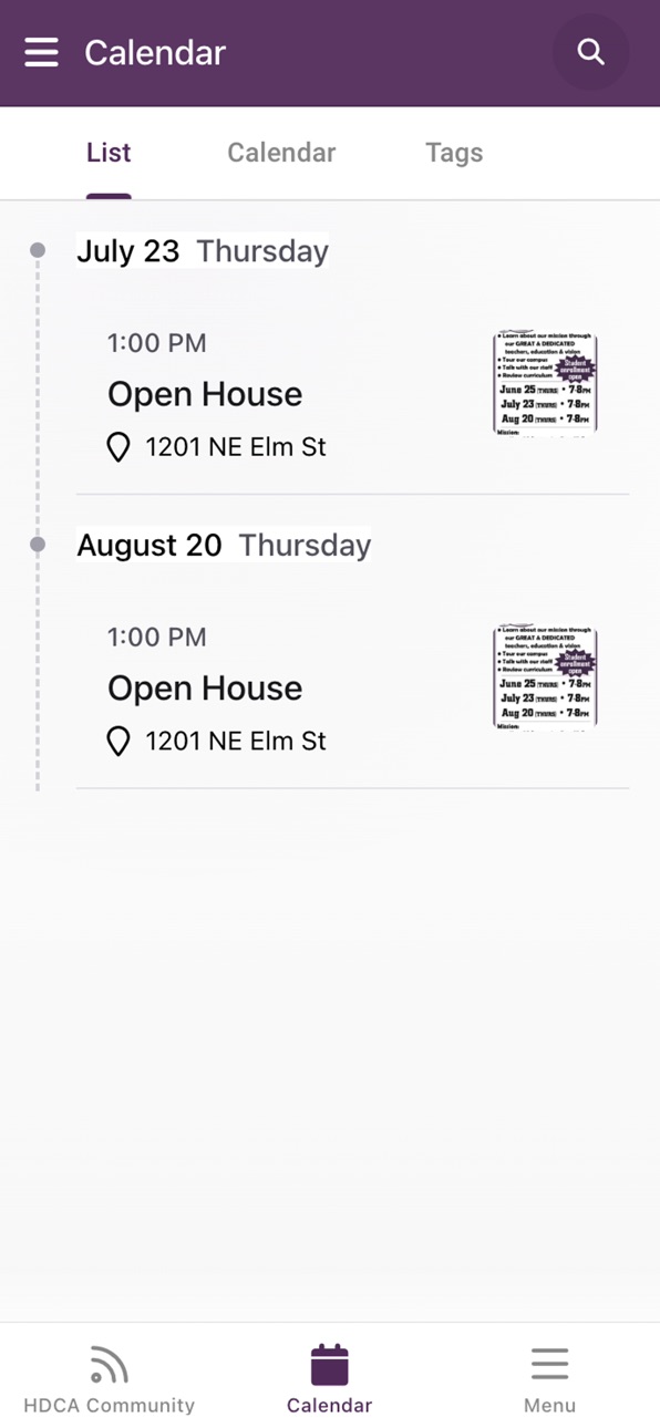 iPhone screenshot