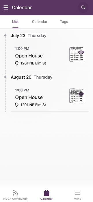 The HDCA App Screenshot 2 of 2