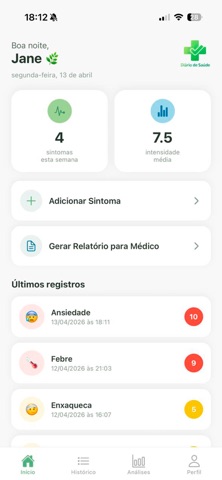 Diário da Saúde iPhone screenshot