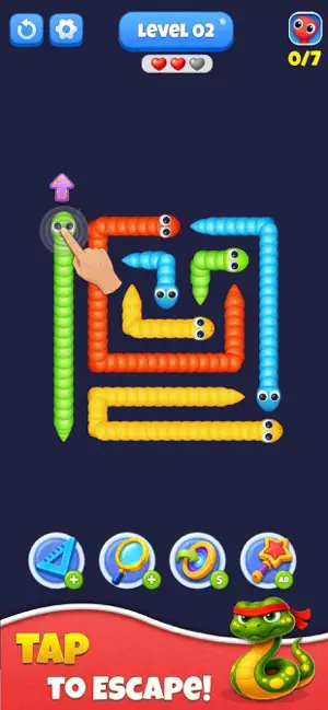Snake Lab: Escape Puzzle screenshot 1