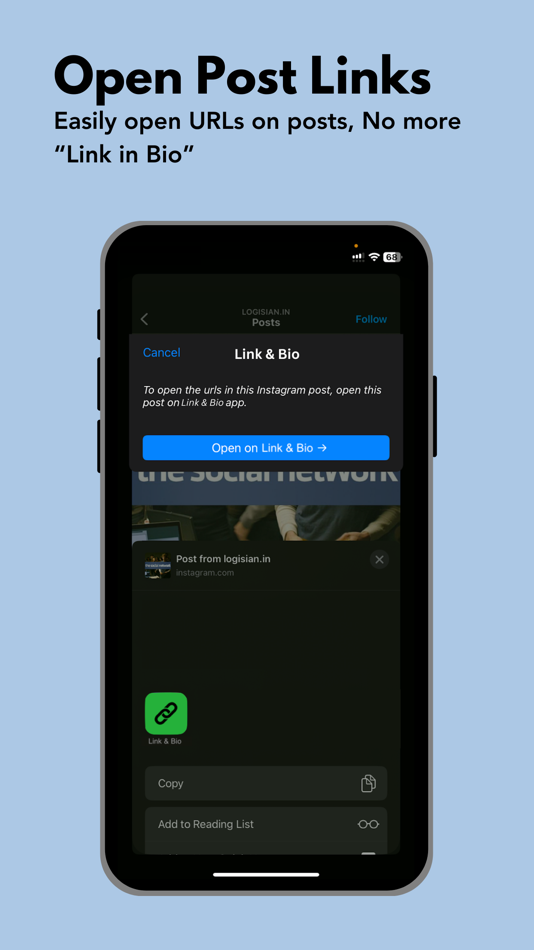 #2. Link in Bio Creator LinkAndBio (iOS) 由: LogiSian Technology Solutions