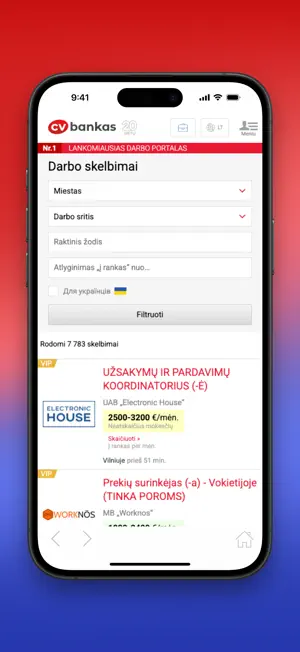 CVbankas.lt screenshot 3
