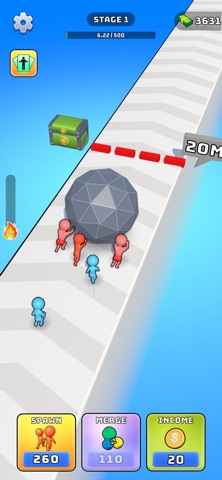 Push The Rock :Idle Game iPhone screenshot