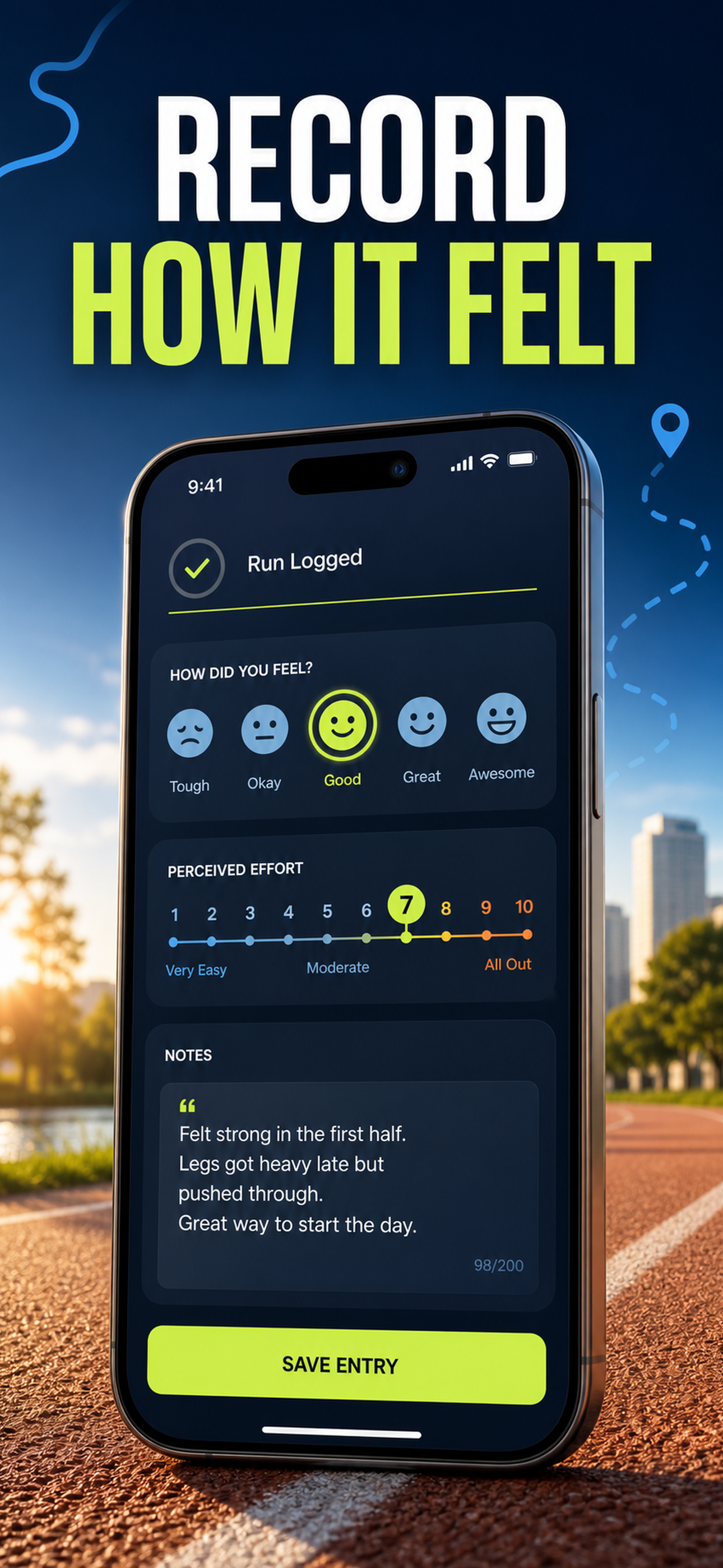 Run Diary: Log Pace & Routes screenshot 4