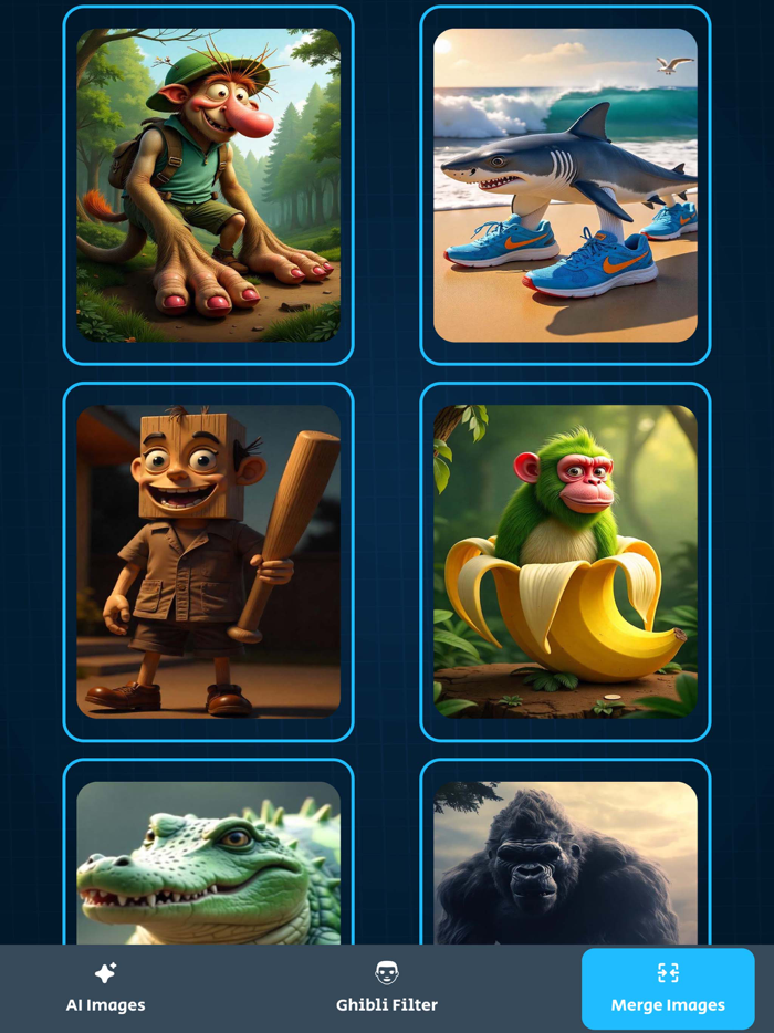 AI Fusion Merge Animals