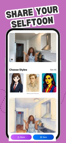 Cartoon Yourself: SELFTOON Screenshot 3 of 5