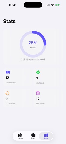 WordWeek Cards screenshot