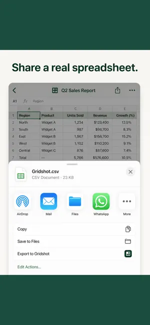 Gridshot: Scan to Spreadsheet screenshot 3