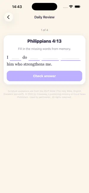 Dayly: Memorize Bible Verses screenshot 3