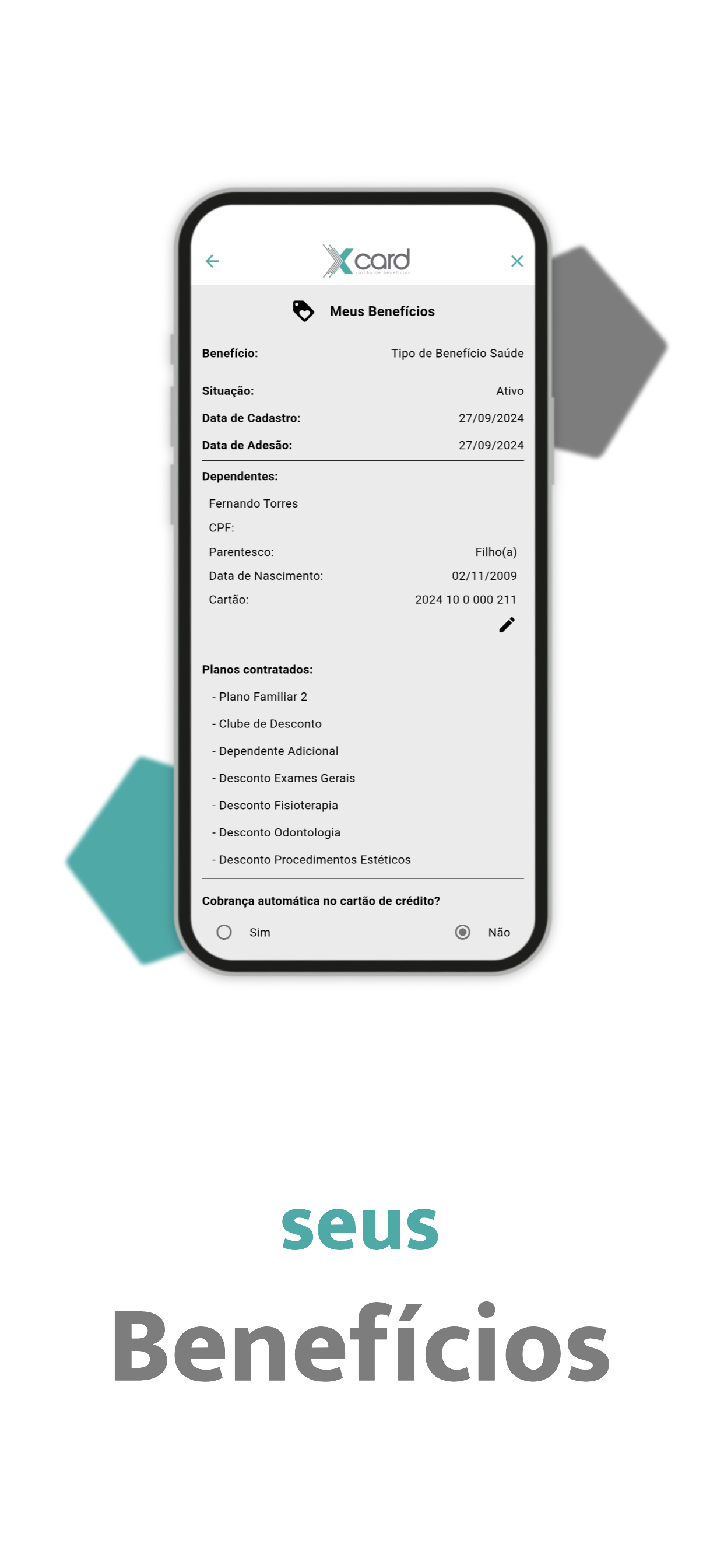 XCard Benefícios